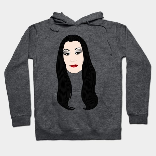 Morticia Addams Hoodie by Jakmalone